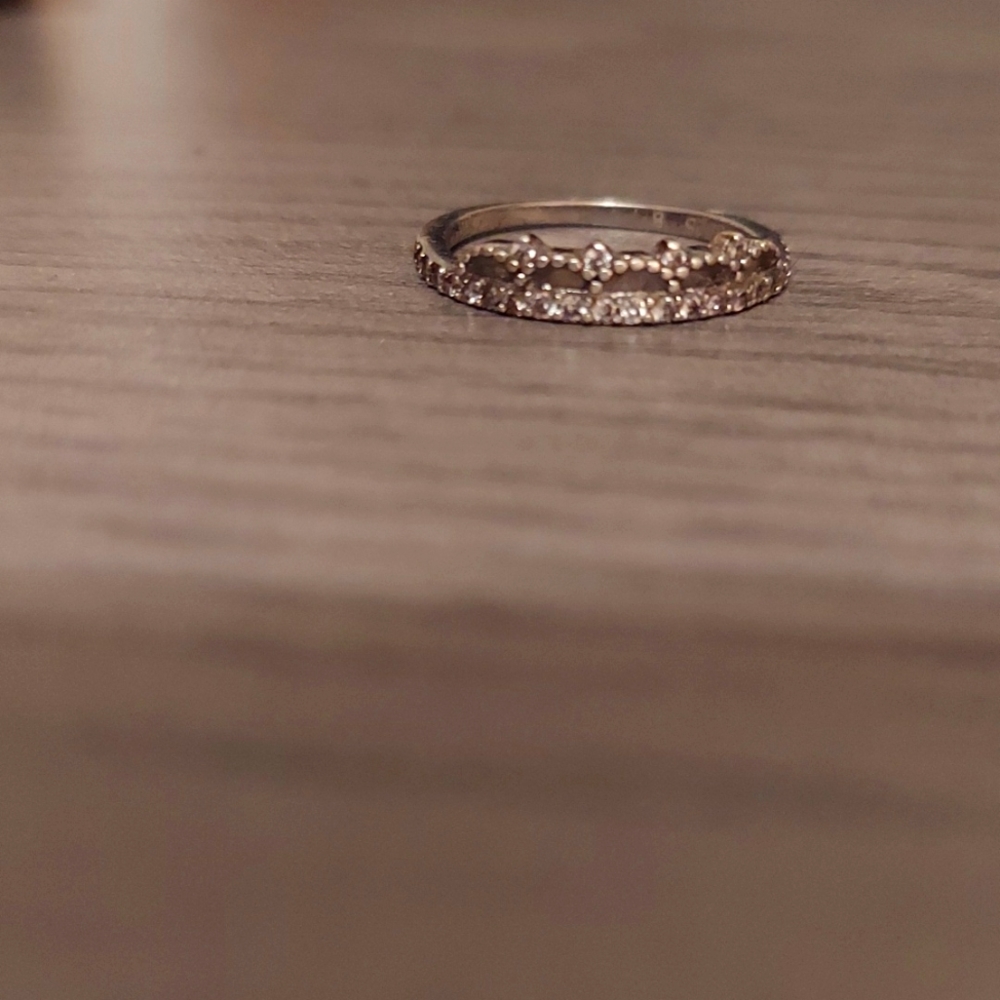 Diamonds silver crown Ring 💍
